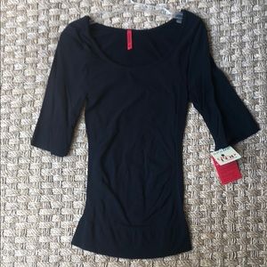 Spanx elbow length scoop neck